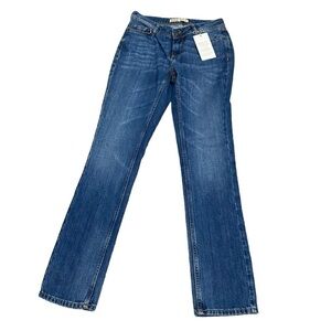 ZARA - NWT - Z1975 DENIM - SIZE 2 - 100% COTTON - MEDIUM WASH - MIDRISE B13